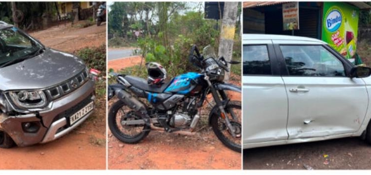 ಬೈಕ್ – ಕಾರುಗಳ ನಡುವೆ ಅಪಘಾತ