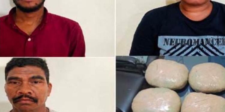 ಗಾಂಜಾ ಸಹಿತ ಮೂವರು ಆರೋಪಿಗಳು ಮಡಿಕೇರಿ ಪೊಲೀಸರ ವಶಕ್ಕೆ