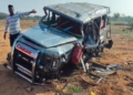ಅಂಜನಾದ್ರಿ ಬೆಟ್ಟಕ್ಕೆ ಹೊರಟಿದ್ದವರ ವಾಹನದ ಟೈರ್ ಸ್ಪೋಟ: ಓರ್ವ ಸಾವು, ಹಲವರಿಗೆ ಗಾಯ